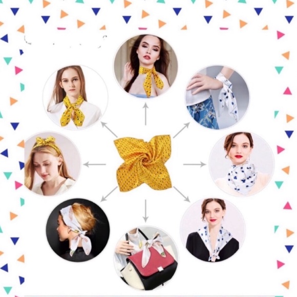 VTG Retro R.N. 14957 Square Italian Silk Scarf by Dumont Magenta - Picture 6 of 8